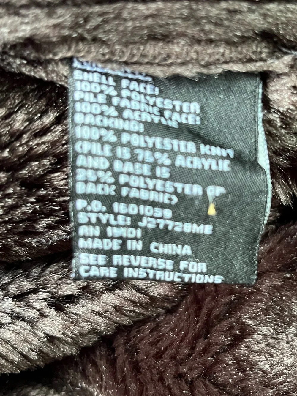 Jones New York Black Hooded Shearling-Trim Pea Coat